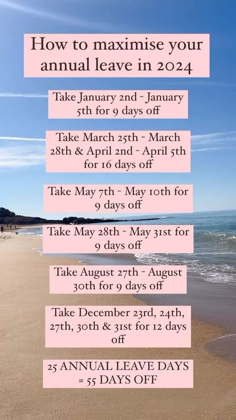 2024 Vacation Days, Annual Leave Quotes, April Holidays 2024, Maximize Days Off 2024, May Holidays 2024, January Holidays 2024, April Holidays, Saving Plans, August Holidays