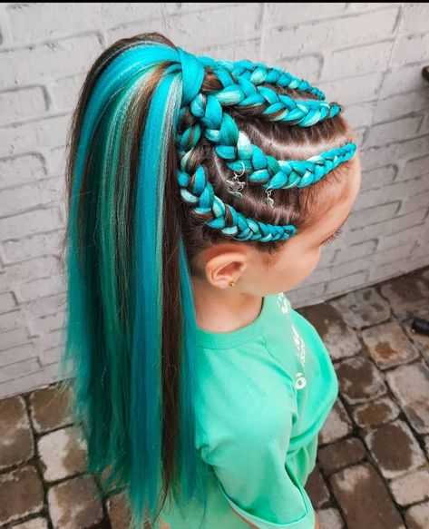 Rainbow Hair Extensions Braids, Braided In Colored Extensions, Braided Hair With Color, Festival Braids With Color Extensions Blonde Hair, Colored Hair Extensions Braids, Braids With Color Extensions, Festival Braids With Color Extensions, Dragon Braid Hairstyles, Festival Hair Braids