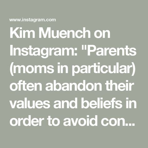 Kim Muench on Instagram: "Parents (moms in particular) often abandon their values and beliefs in order to avoid conflict in the family unit and in an effort to keep the peace. It can take a physical toll on their body and become mentally exhausting. Do you know you need to put some personal boundaries in place for yourself in order to honor your core values and beliefs? Do you struggle with where to set those boundaries? I help parents reconnect with their intuition and create healthy boundaries for themselves. Want to learn more about my work with parents of emerging adults? Visit my website at www.reallifeparentguide.com. #consciousparenting #parenting #parent #mom #dad #familyrelationships #parentingyoungadults #parentingcollegekids #parentsofteenagers #parentcoaching #parentcoach #kimm Mentally Exhausted, Family Unit, Parent Coaching, Personal Boundaries, Conscious Parenting, Keep The Peace, Family Units, College Kids, Healthy Boundaries