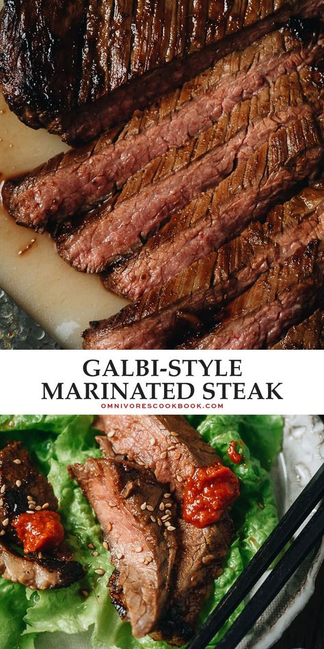 Korean Ribeye Steak, Korean Steak Marinade, Marinated Steak Recipes, Korean Steak, Recipes Hamburger, Beef Entrees, Best Beef Recipes, Sirloin Steak, Korean Beef