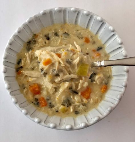 Ranch Chicken Rice, Noom Foods, Nutritious Soups, Turkey Wild Rice Soup, Creamy Wild Rice Soup, Noom Recipes, Chicken And Wild Rice Soup, Wild Rice Soup Recipes, Gluten Free Comfort Food