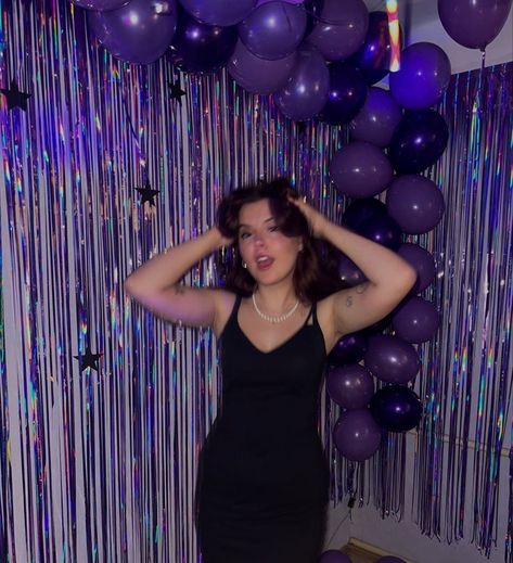 Guts Birthday Party, Olivia Rodrigo Birthday Party Theme, Olivia Rodrigo Party Ideas, Olivia Rodrigo Themed Party, Olivia Rodrigo Party, Photobooth Event, Purple Sweet 16, Euphoria Party, Purple Birthday Party