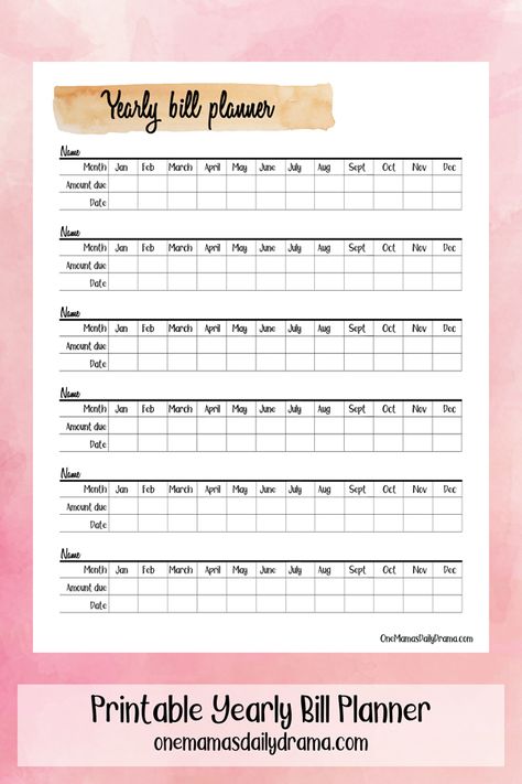 Bill Planner Ideas, Best Way To Keep Track Of Bills, Mental Organization, Bill Organization Printables, Bills Checklist, Financial Checklist, Business Tax Deductions, Binder Ideas, Bill Planner