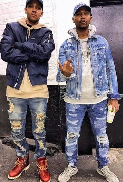 Jahlil Beats & Juelz Santana Juelz Santana, Winter Street, Back In The Day, Rappers, Rap, Denim Jacket, Hip Hop, The Incredibles