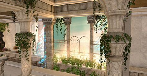 Gfx Background, Ffxiv Housing, Decorating House, Housing Ideas, Free Rein, Large House, Final Fantasy Art, Castle Designs, Gaming Decor