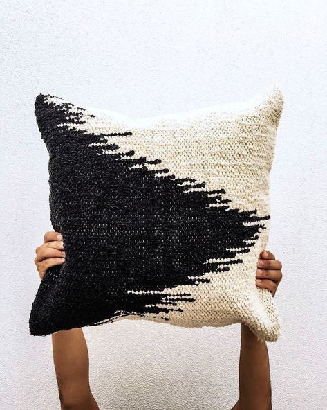 The Fade, Handwoven Throw, Fade Designs, Black Weave, White Throw Pillows, Modern Crafts, Our Values, Tufted Cushion, Curtain Designs