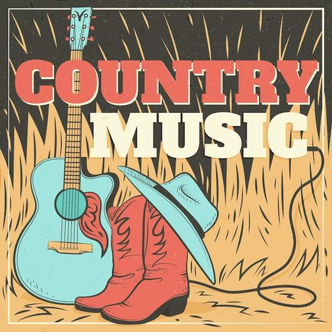 Country Music Festival Outfits, Country Music Festival, Music Drawings, Music Illustration, Country Vintage, Music Festival Outfits, 패턴 배경화면, Country Music Stars, Music Blog