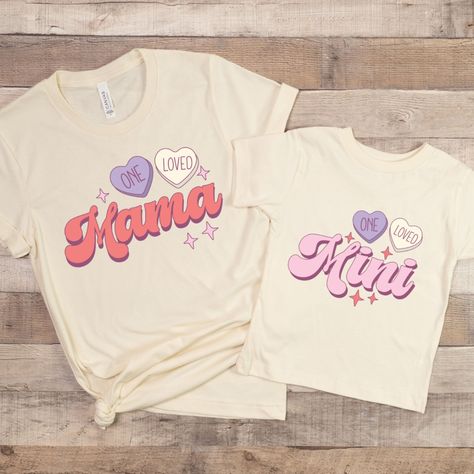 One Loved Mama One Loved Mini Matching Shirts, Valentines Shirts for Women and Girl, Mommy and Me Outfits, Gift Mom and Daughter Valentines Shirts, Valentines For Daughter, Mom And Daughter Matching, Mommy And Me Shirt, Mom And Daughter, Valentine T Shirts, Mommy And Me Outfits, Valentines Day Shirts, Valentines Shirt