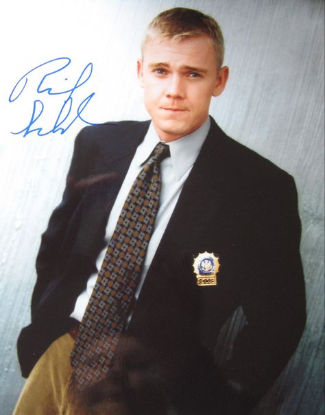 Actor Rick Schroder (Detective Danny Sorenson, 15th Precinct NYPD - NYPD Blue) Nypd Blue, Vintage Television, Detective, Men's Blazer, Suit Jacket, Blazer, Blue