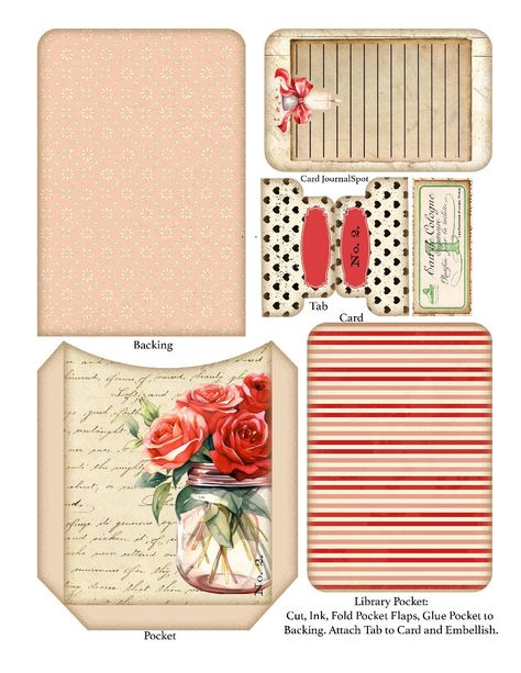 Vintage Message, Free Printable Junk Journal Kits, Free Printable Junk Journal Note Cards, Free Junk Journal Kit Printables, Free Printable Atc Backs, Flowers Journal, Printable Journal Cards, Scrapbook Planning, Scrapbook Printables Free