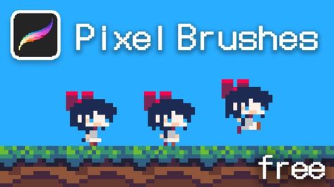 Free Gaming Pixel Art Brushes Sets Pixel Art Procreate, Gaming Pixel Art, Free Procreate Brushes, Free Brushes, Brushes Procreate, Free Procreate, Art Procreate, Procreate Brushes Free, Paint Brush Art