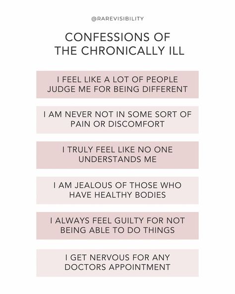 Confessions of the chronically ill ❤️‍🔥 There are many thoughts, ideas & feelings that almost everyone in the chronic illness community can relate to each other on. That’s because we are all going through a very similar situation! It’s not easy to have a chronic illness or disability in a world full of Ableism…. But we have each other as a support system to help us feel less alone! 🩷 Confessions from the chronically ill ⤵️ 🌟 I am never not in some sort of pain or discomfort 🌟 I truly ... No One Understands Me, Doctors Appointment, People Judge, Dysautonomia Awareness, Chronic Pain Awareness, Healthy Bodies, Mast Cell Activation Syndrome, I Am Jealous, No One Understands