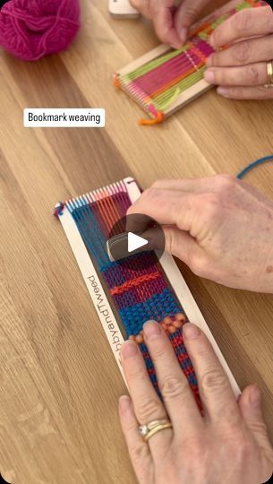 Weaving Small Projects, Bookmark Weaving, Macrame Knots Diy, Looms Weaving, Weaving Kit, Knots Diy, Weaving Loom, Little Library, Crafts For Boys