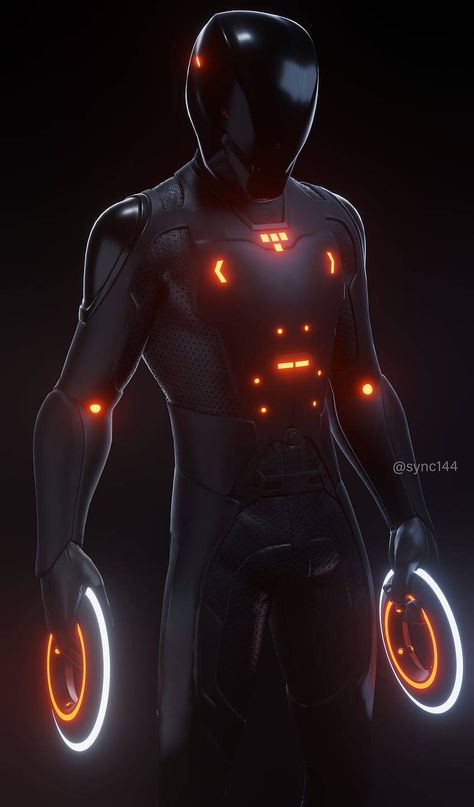 Tron he's alive Rinzler Tron, Tron Art, Tron Uprising, Sci Fi Outfit, African Superhero, Latest Technology Gadgets, Cyborgs Art, Tron Legacy, Mech Suit