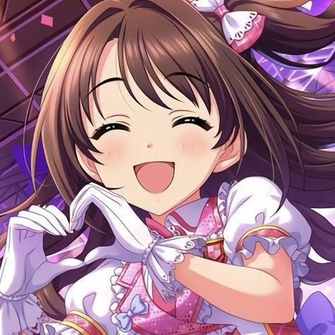 Idol Pfp Anime, Uzuki Shimamura Icon, Idolmaster Pfp, Idolmaster Icons, Uzuki Shimamura, Moe Artstyle, Cinderella Wallpaper, Rythm Game, Idol Master