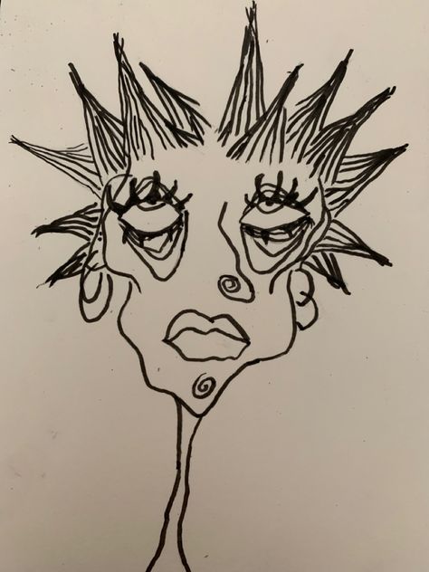 Trash Drawing Sketch, Funky Drawing Ideas, Weird Sketches, Grunge Doodles, Weird Drawing Ideas, Weird Drawings, Arte Grunge, Arte Punk, Indie Drawings