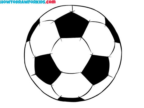 Ball Drawing Easy, Ball For Coloring, How To Draw Sports Balls, Sport Balls Drawing, Soccer Ball Painting Easy, Ball Sketch, Sketch Images, Baby Crafts Diy, Ball Drawing