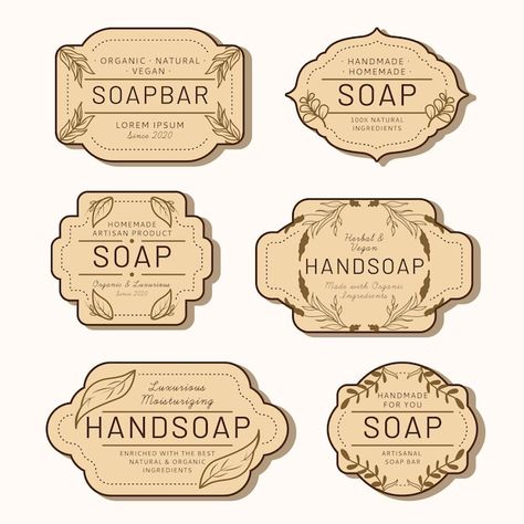 Vintage Soap Labels, Soap Wrapping, Soap Labels Template, Soap Packaging Design, Scrapbook Vintage, Organic Bar Soap, Birthday Labels, Soap Labels, Vintage Packaging