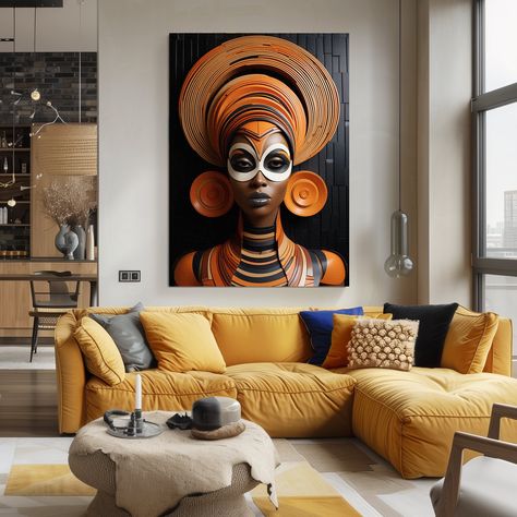 African Art Wall, Wall Art For Dining Room, Art For Dining Room, American Wall Art, Scandinavian Wall Decor, Ballerina Wall Art, African American Wall Art, Finger Wave, African Interior