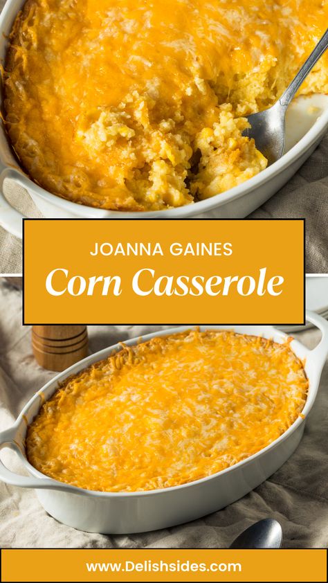 Joanna Gaines Corn Casserole Corn Casserole Recipes, Best Corn Casserole Recipe, Best Corn Casserole, Creamy Corn Bread, Creamed Corn Cornbread, Creamy Corn Casserole, Joanna Gaines Recipes, Corn Recipes Side Dishes, Cornbread With Corn