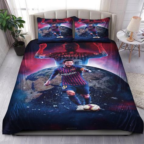 Bed Coverings, Bed Linens Luxury, Bedroom Doors, Soft Duvet Covers, Quality Bedding, Lionel Messi, Fc Barcelona, Duvet Comforters, Bed Design