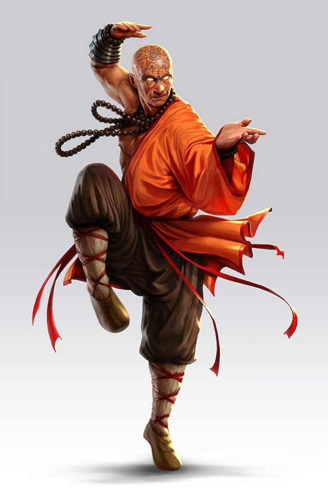 m Monk Robes Traveler d&d DnD Monks chi & meditation - Imgur Monk Dnd, Shaolin Monks, Kung Fu Martial Arts, Shaolin Kung Fu, Illustration Fantasy, Heroic Fantasy, Pahlawan Marvel, Martial Artists, Wing Chun