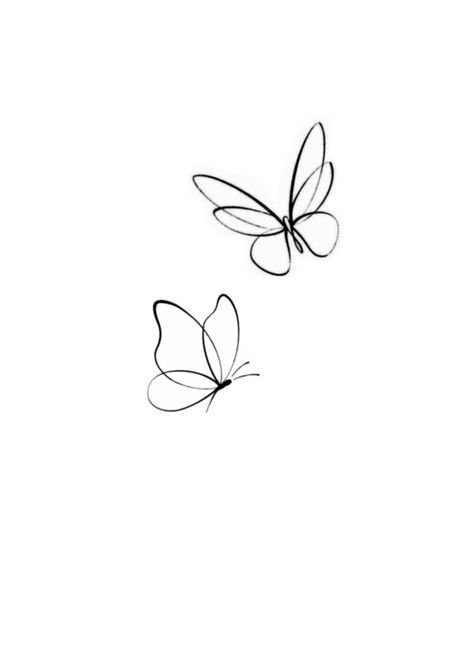 Butterfly Friendship Tattoos, Small Butterfly Tattoos For Women, 3 Small Butterflies Tattoo, Just Breathe Tattoos For Women, Mini Butterfly Tattoo, Minimalist Butterfly Tattoo, Women's Back Tattoos, Tattoo Papillon, Tiny Butterfly Tattoo