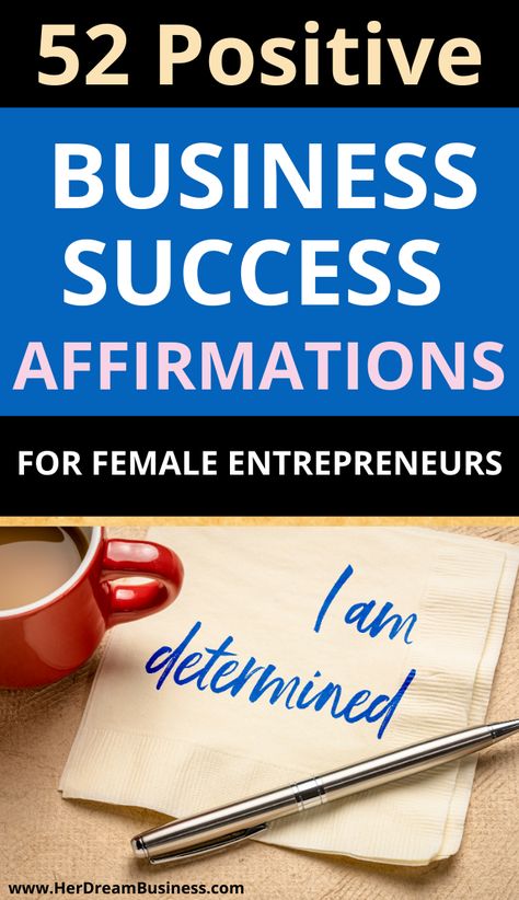 Get your mindset into the right place with these positive affirmations for female entrepreneurs. Affirmations are amazing to help you stay positive and focused, especially when starting and building a business. Learn how to create your own personal affirmations along the way... Personal Affirmations, Business Affirmations, I Believe In Me, Abundance Affirmations, Success Affirmations, Building A Business, Negative Self Talk, Female Entrepreneurs, Stay Positive