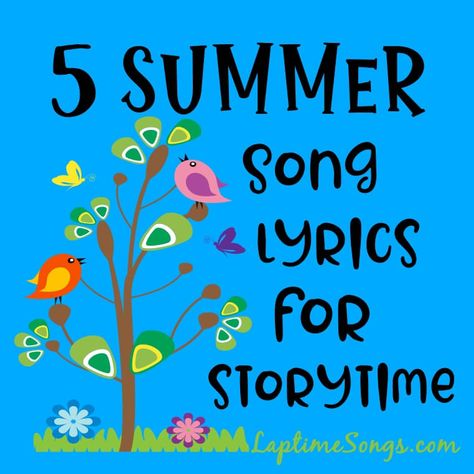 Summer Song Lyrics, Vacation Song, Storytime Themes, Toddler Storytime, Movement Songs, Music For Toddlers, Kindergarten Songs, Songs For Toddlers, Kids Singing