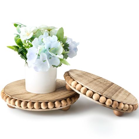 PRICES MAY VARY. Fortune Paulownia Wood Wide Range of Use: the wooden risers for displays can be applied for decorating your tired tray, table, counter top, kitchen, living room, dining room and many other occasions, to hold pants, candles, cupcakes and more Compact and Favorable Size: the wooden risers for decor measure approx. 8 x 8 inches, and the right size makes you put them into use or storage at some places you want with saving space Round Base Design: each round wooden riser is designed Wooden Risers, Wood Pedestal Stand, Coffee Bar Station, Bar Bathroom, Pedestal Stand, Display Risers, Wood Pedestal, Display Stands, Wood Display