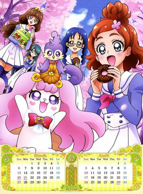 Go princess precure - Spring and Marble Donuts!! Go Princess Precure, Princess Precure, Ouran High School Host Club, High School Host Club, Pretty Drawings, Glitter Force, Magical Girl, Princess Peach, All Star