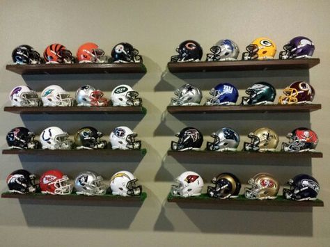 Man Cave Man Cave Office, Football Bedroom, Football Rooms, Man Cave Design, Garage Bar, Sports Room, Man Room, Gaming Room Setup, Diy House Projects