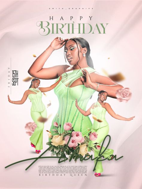 Creative design Creative Banner Design Ideas, Birthday Graphic Design, Graphical Poster, Jotter Design, Birthday Artwork, Birthday Graphics, African Photography, Classy Birthday, Birthday Flyer Design