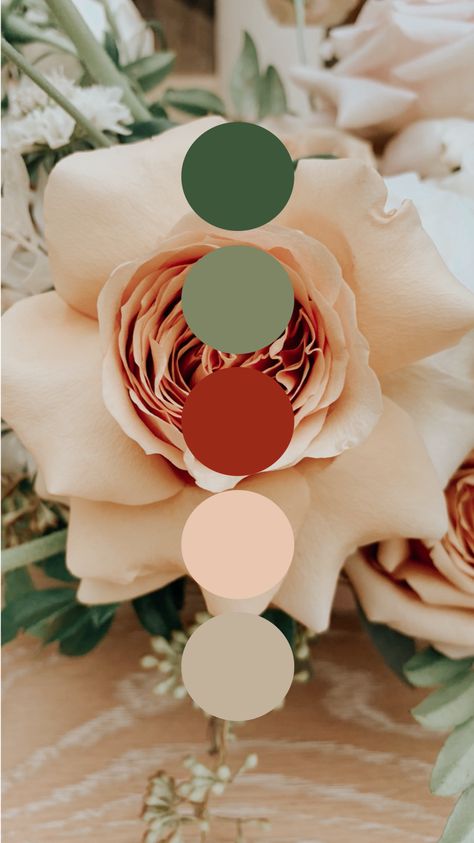 Tropical Boho Wedding Colors Palette, Wedding Color Palette Orange, Pink Peach Color Palette Wedding, Muted Tropical Color Palette Wedding, Sunset Color Palette Wedding Flowers, Flower Color Palette, Toffee Rose, Color Palette Wedding, Wedding Color Pallet