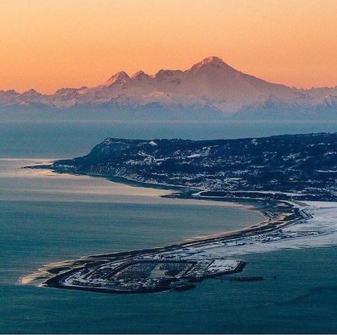 Sunrise over the Homer Spit!..photo by Angle of Attack  Love Alaska? Follow Us!> @ilovealaskafans  #ilovealaska #thealaskafrontier #sunrise #sunrise_sunsets_aroundworld #homeralaska #homerspit #beautifuldestinations #ocean #mountains #fishing #backwoods #village #smalltown #camping #rvlife Weekend Road Trip, Homer Alaska, Kenai Peninsula, Shade Garden Plants, Farm Tour, Best Swimwear, Alaska Travel, Dream Travel Destinations, All 50 States