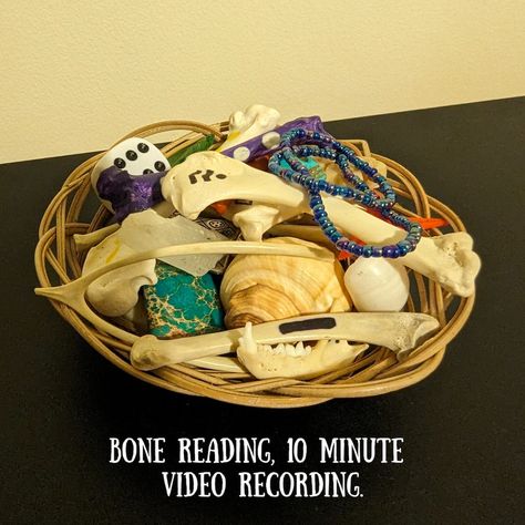 BB Throwing Bones, Bone Throwing, Bone Reading, Video Recording, 10 Minute, Contemporary Style, Bones, Moon, Reading