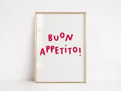 BUON APPETITO ITALIAN Saying Quote Typography Minimal Simple Home Decor Kitchen Art Italian Italy Gift Funny Wall Art Kitchen - Etsy UK Italian Food Quotes, Funny Italian Sayings, Italian Sayings, Typography Minimal, Simple Home Decor, Italian Humor, Italy Gift, Italian Phrases, Quote Typography