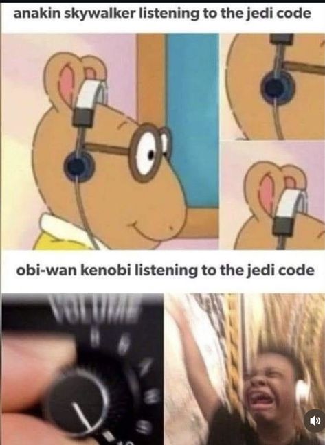 Memes Hilarious So True, Anakin Vs Obi Wan, Jedi Code, Star Wars Attack Of The Clones, Star Wars Meme, Funny Star Wars Memes, Prequel Memes, Revenge Of The Sith, Star Wars Jokes