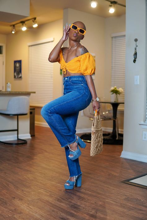 Ready For The Picnic — Angelle's Life Solo Date Outfit Black Women, Fun Day Outfit Ideas, Barbecue Outfits For Women, Hippie Spring Outfits, Ross Dress For Less, Photoshoot Outfit Ideas, Street Style Outfits Casual, Target Jeans, Girls Attire