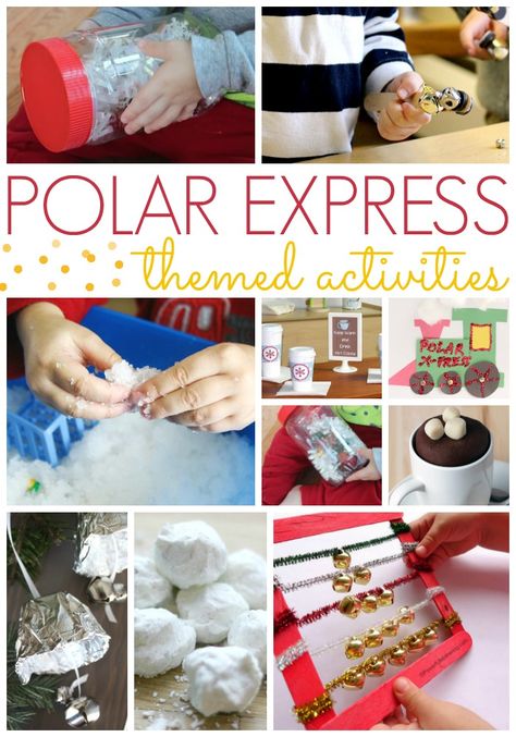 Fun family activities! Perfect for a winter's night to watch Polar Express and then do crafts as a family! Polar Express Activities Preschool, Polar Express Lesson Plans, Polar Express Games, Polar Express Lessons, Polar Express Crafts, Polar Express Kid, Polar Express Activities, Polar Express Christmas Party, Polar Express Theme