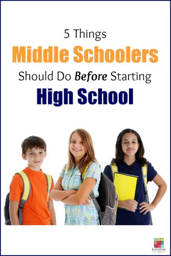 5 Things Middle Schoolers Should Do Before Starting High School Starting High School, High School Help, Homeschool Middle School, School Transition, 9th Grade, Homeschool High School, Starting School, Middle Schoolers, Homeschool Help