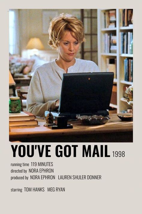 You've Got Mail Aesthetic, Youve Got Mail Movie, Youve Got Mail, 2000s Tv Shows, Best Movies List, Play Poster, Nora Ephron, Wall Collage Kit, Great Movies To Watch