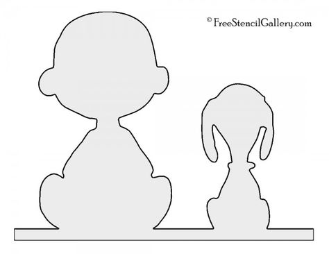 Peanuts - Snoopy and Charlie Brown Silhouette Stencil Charlie Brown And Snoopy Pumpkin Carving, Snoopy Pumpkin Carving Template, Charlie Brown Pumpkin Carving Stencil, Charlie Brown Printables Free, Peanuts Pumpkin Carving Templates, Snoopy Pumpkin Carving Stencil, Pumpkin Carving Ideas Charlie Brown, Winnie The Pooh Pumpkin Stencil, Snoopy Pumpkin Stencil