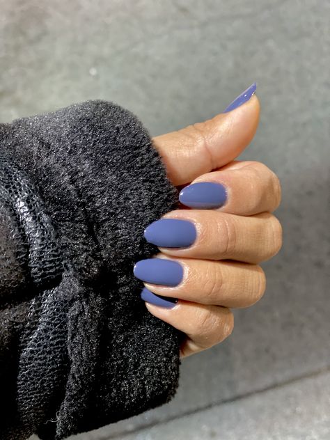 Cute Single Color Nails, Less Is Norse Opi Design, December Nails Solid Color, Less Is Norse Opi Dip, Dip Powder Nails Winter Colors, Opi Less Is Norse Gel, Senior Photos Nail Ideas, Almond Nails Solid Color Winter, Plain Classy Nails