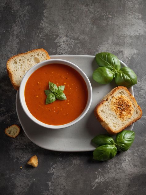 Roasted Tomato Soup Air Fryer Soup Easy Healthy, Tomatoe Soup, Roasted Mediterranean Vegetables, Bell Pepper Soup, Tomato Soup Easy, Roasted Tomato Soup, Soup Easy, Pepper Soup, Tomato Vegetable