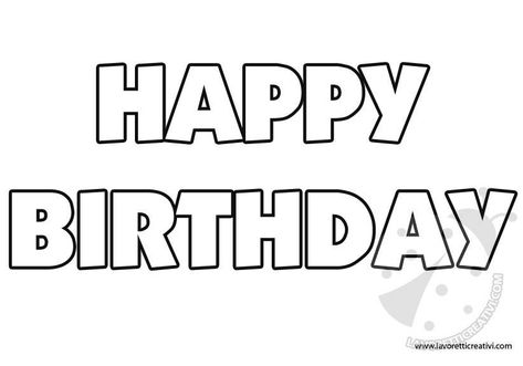 Happy Birthday Bubble Letters, Small Tattoos With Meaning Quotes, Happy Birthday Drawings, Happy Birthday Words, Happy Birthday Clip Art, Birthday Banner Template, Birthday Coloring Pages, Birthday Clips, Happy Birthday Lettering