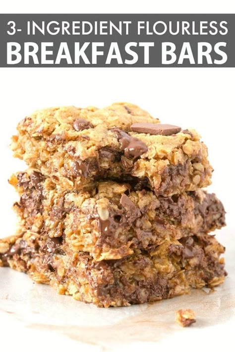 Oatmeal Breakfast Bars Healthy, Oats Peanut Butter, Breakfast Bars Healthy, Breakfast Bars Recipe, Healthy Oats, Healthy Oatmeal Breakfast, Oatmeal Breakfast Bars, Peanut Butter And Banana, Pastas Recipes