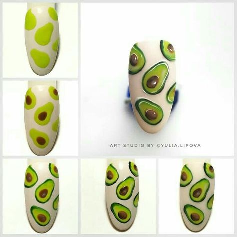 Acrylic Nails Pretty, Nexgen Nails Colors, Acrylic Nails Ideas, Fruit Nail Designs, Nexgen Nails, Fruit Nail Art, Unghie Nail Art, Nails Pretty, Nail Drawing