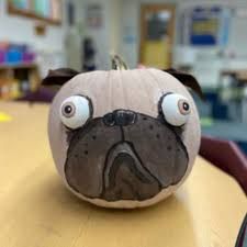 Greenfield Elementary School holds Successful Pizza Pumpkin Palooza Fundraiser - John Guilfoil Public Relations LLC Pig The Pug Pumpkin, Pizza Pumpkin, Pig The Pug, Pug Pumpkin, Book Character Pumpkins, Big Green Monster, Bad Case Of Stripes, Character Pumpkins, Pumpkin Contest