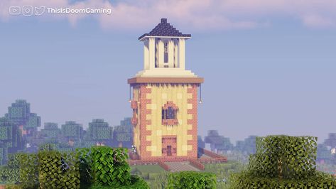 Minecraft Bell Tower, Minecraft Inspiration, Minecraft Games, Bell Tower, Minecraft Blueprints, Minecraft Tutorial, Minecraft Builds, Minecraft Ideas, Minecraft Houses